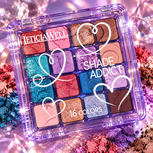 Palette fard pour les yeux rose violet
