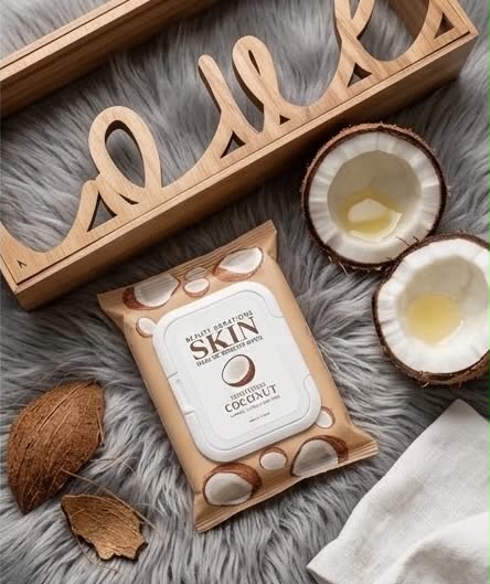 Lingettes démaquillantes noix de coco