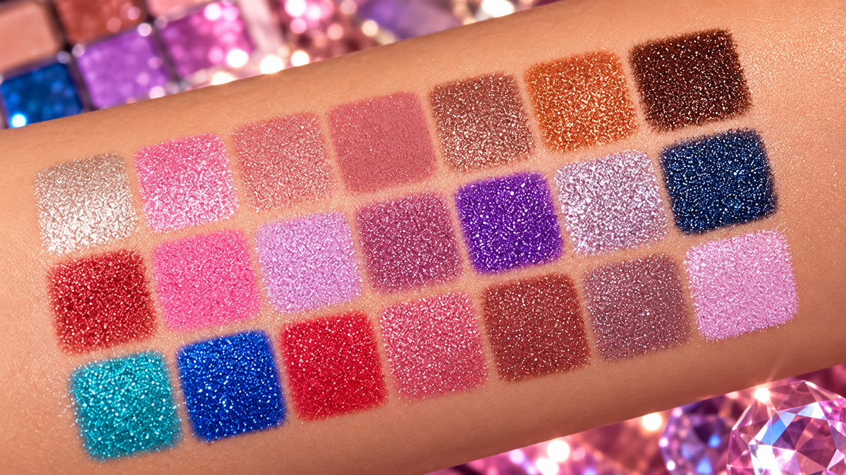 Palette fard pour les yeux rose violet