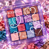 Palette fard pour les yeux rose violet