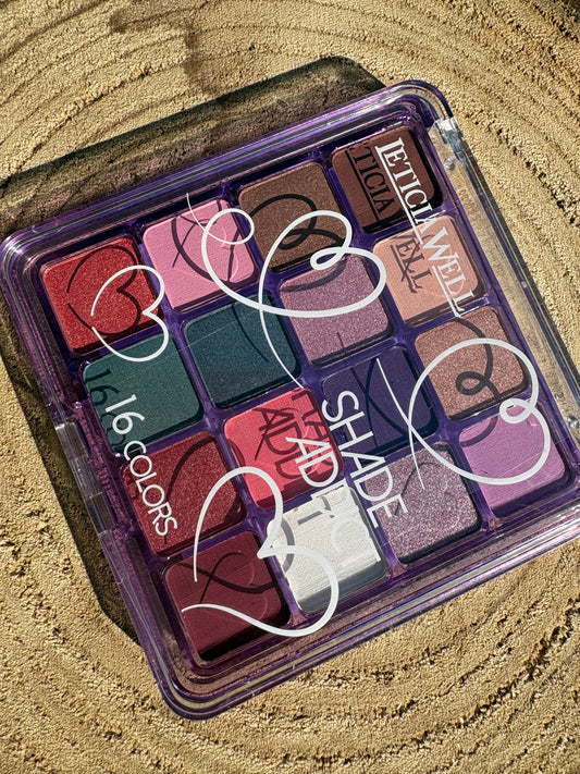 Palette fard pour les yeux rose violet