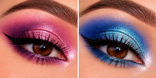 Palette fard pour les yeux rose violet